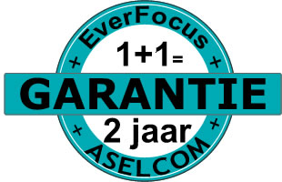 EverFocus garantie door Aselcom verlengd tot 2jaar EverFocus garantie 2jaar
