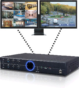 Live en playback op verschillende monitoren Live en playback op verschillende monitoren